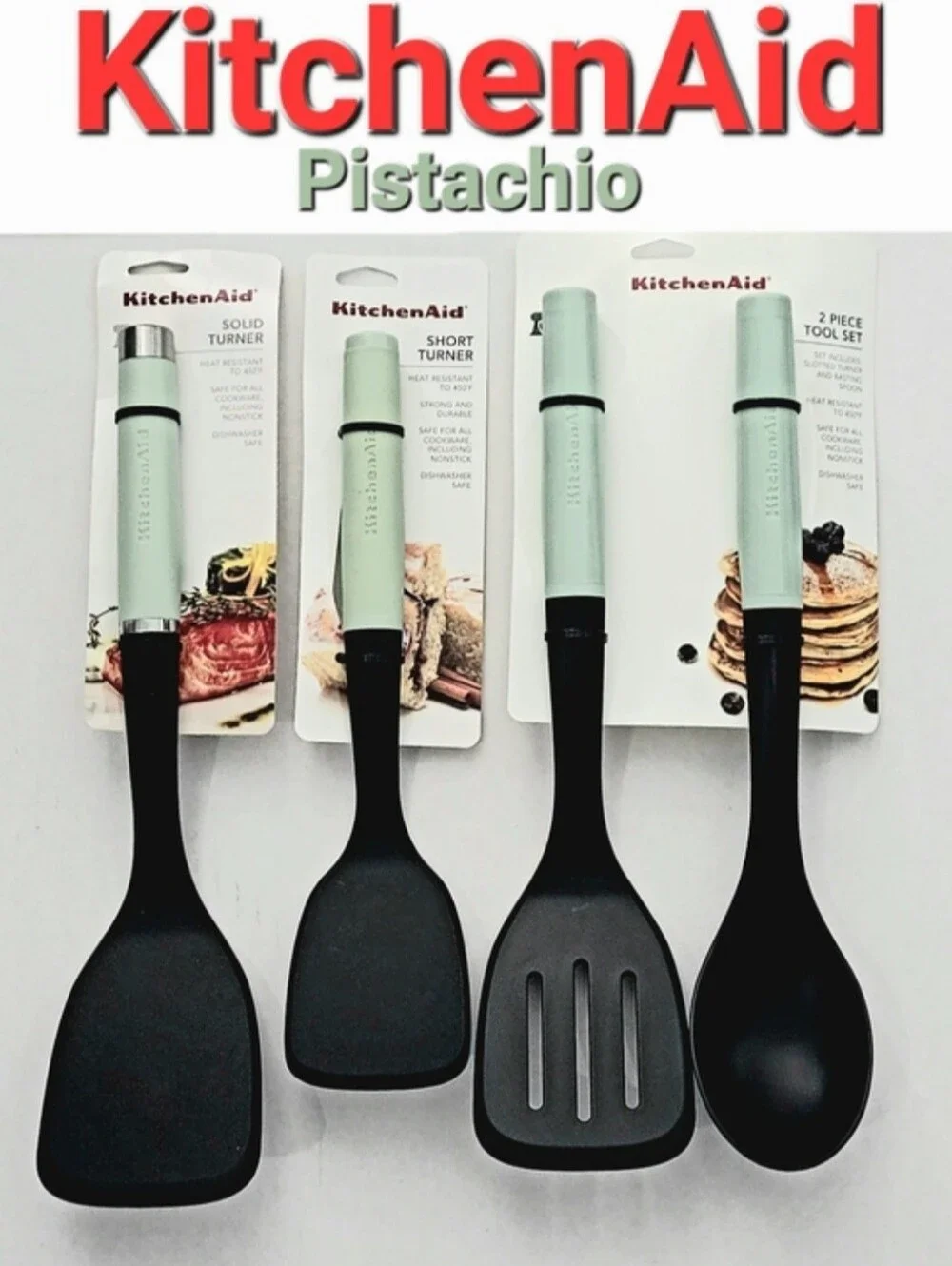 KitchenAid Pistachio Green Large 30 Piece Kitchen Tool Bundle Set